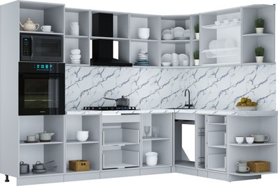 Кухонный гарнитур Интерлиния Мила Шато 1.88x2.8 ВТ PR