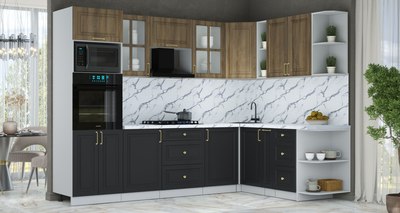 Кухонный гарнитур Интерлиния Мила Шато 1.88x2.8 ВТ PR