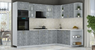 Кухонный гарнитур Интерлиния Мила Шато 1.88x2.8 ВТ PR