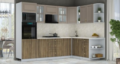 Кухонный гарнитур Интерлиния Мила Шато 1.88x2.8 ВТ PR