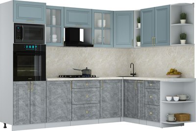 Кухонный гарнитур Интерлиния Мила Шато 1.88x2.8 ВТ PR - фото