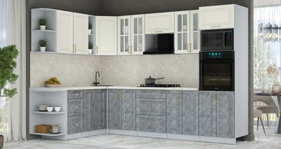 Кухонный гарнитур Интерлиния Мила Шато 1.88x3.0 ВТ LV