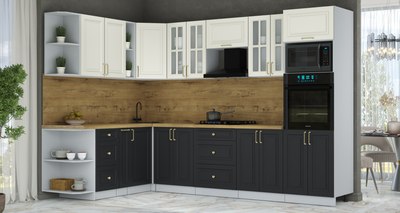 Кухонный гарнитур Интерлиния Мила Шато 1.88x3.0 ВТ LV