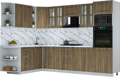 Кухонный гарнитур Интерлиния Мила Шато 1.88x3.0 ВТ LV - фото
