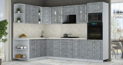 Кухонный гарнитур Интерлиния Мила Шато 1.88x3.0 ВТ LV