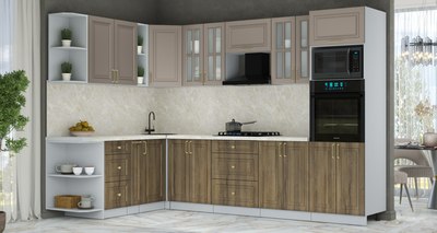 Кухонный гарнитур Интерлиния Мила Шато 1.88x3.0 ВТ LV