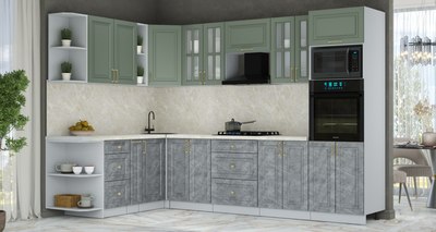 Кухонный гарнитур Интерлиния Мила Шато 1.88x3.0 ВТ LV