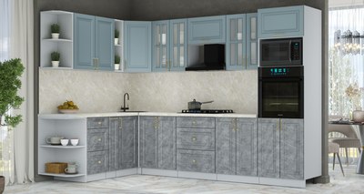 Кухонный гарнитур Интерлиния Мила Шато 1.88x3.0 ВТ LV