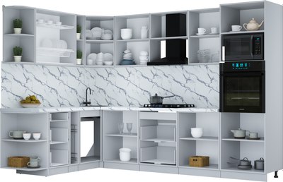 Кухонный гарнитур Интерлиния Мила Шато 1.88x3.0 ВТ LV