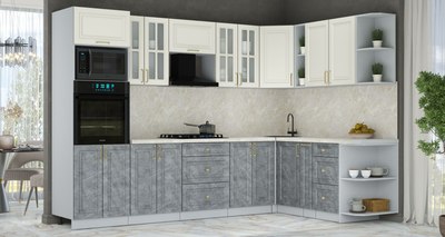 Кухонный гарнитур Интерлиния Мила Шато 1.88x3.0 ВТ PR