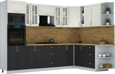 Кухонный гарнитур Интерлиния Мила Шато 1.88x3.0 ВТ PR - фото