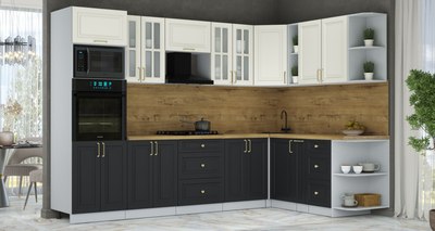 Кухонный гарнитур Интерлиния Мила Шато 1.88x3.0 ВТ PR