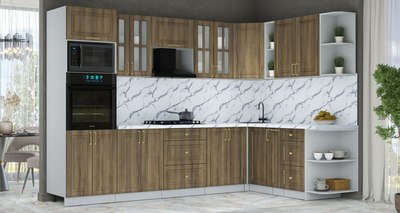 Кухонный гарнитур Интерлиния Мила Шато 1.88x3.0 ВТ PR