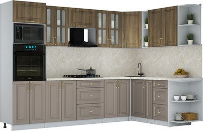 Кухонный гарнитур Интерлиния Мила Шато 1.88x3.0 ВТ PR - фото