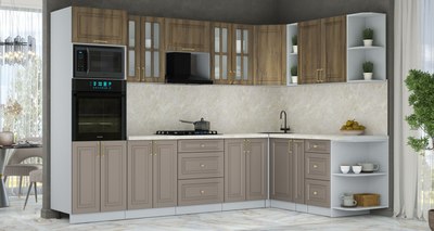 Кухонный гарнитур Интерлиния Мила Шато 1.88x3.0 ВТ PR