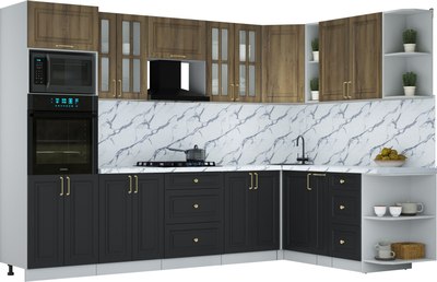 Кухонный гарнитур Интерлиния Мила Шато 1.88x3.0 ВТ PR - фото