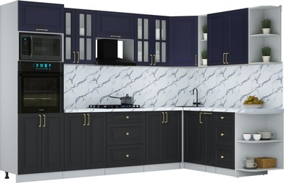 Кухонный гарнитур Интерлиния Мила Шато 1.88x3.0 ВТ PR - фото