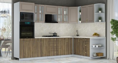 Кухонный гарнитур Интерлиния Мила Шато 1.88x3.0 ВТ PR