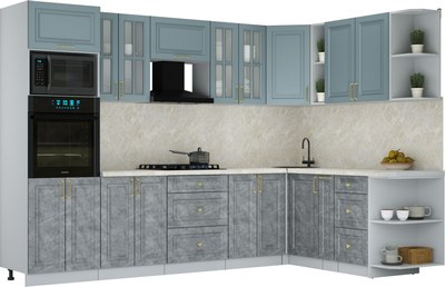 Кухонный гарнитур Интерлиния Мила Шато 1.88x3.0 ВТ PR - фото