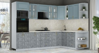 Кухонный гарнитур Интерлиния Мила Шато 1.88x3.0 ВТ PR