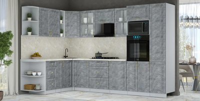 Кухонный гарнитур Интерлиния Мила Шато 1.88x3.2 ВТ LV