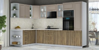 Кухонный гарнитур Интерлиния Мила Шато 1.88x3.2 ВТ LV