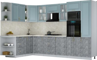 Кухонный гарнитур Интерлиния Мила Шато 1.88x3.2 ВТ LV - фото
