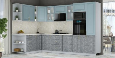 Кухонный гарнитур Интерлиния Мила Шато 1.88x3.2 ВТ LV