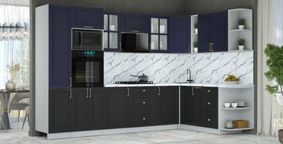 Кухонный гарнитур Интерлиния Мила Шато 1.88x3.2 ВТ PR