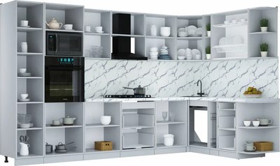 Кухонный гарнитур Интерлиния Мила Шато 1.88x3.4 ВТ PR