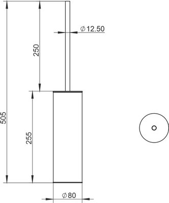 Ершик для унитаза Whitecross Ergo ER2276CR
