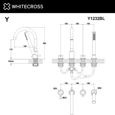 Смеситель Whitecross Y Y1232GM