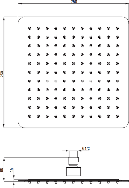 Душевая система со смесителем Deante Blur NQL 09YK