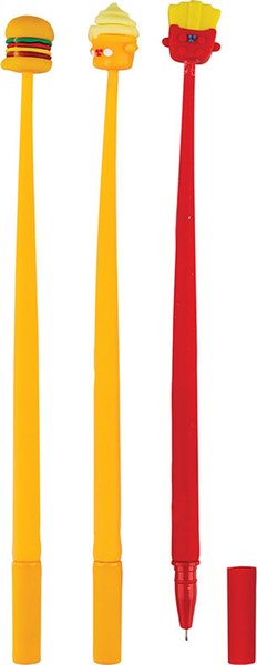 Ручка шариковая Centrum Hamburger & Ice Cream & Fries / 81023