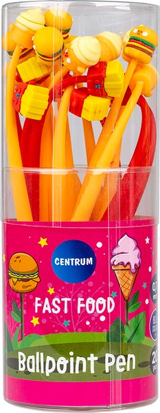 Ручка шариковая Centrum Hamburger & Ice Cream & Fries / 81023