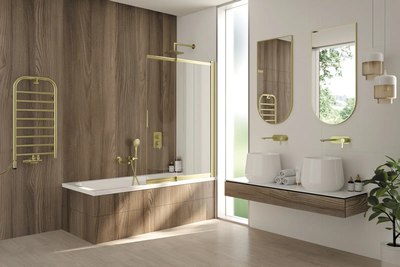 Стеклянная шторка для ванны Deante Prizma KTJ R73R