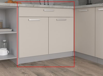 Шкаф-стол кухонный Интерлиния Компо НШ80рш1