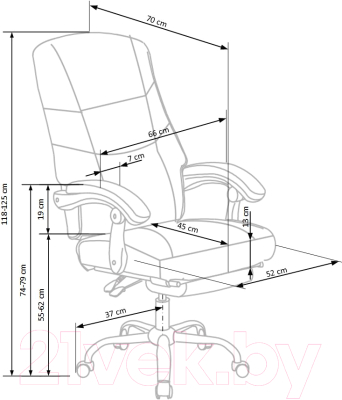 Кресло офисное Halmar Alvin