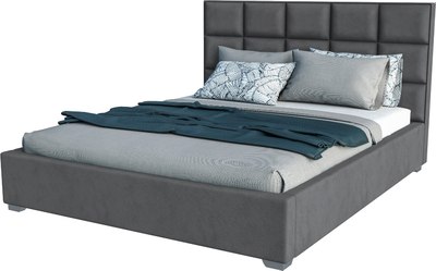 Двуспальная кровать Elmax Барлетта 140x200 с ПМ Газ-лифт Континентальная рама - фото