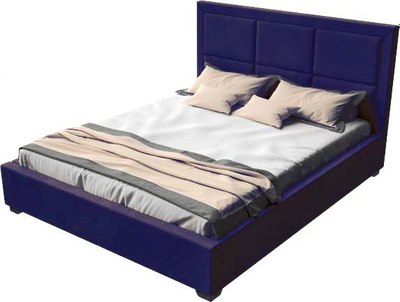 Двуспальная кровать Elmax Империя 160x200 с ПМ Газ-лифт Континентальная рама - фото