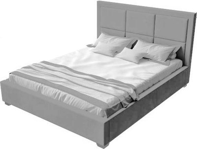 Двуспальная кровать Elmax Империя 140x200 с ПМ Газ-лифт Континентальная рама - фото