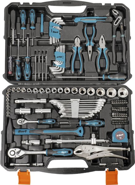Универсальный набор инструментов Bort BTK-150 (93418484)