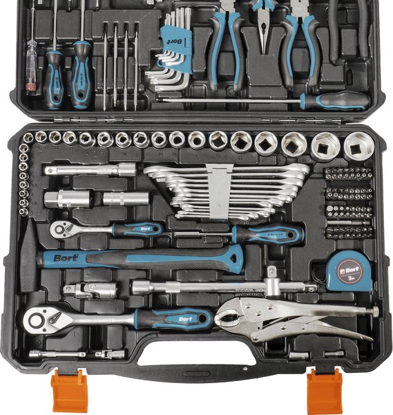 Универсальный набор инструментов Bort BTK-150 (93418484)