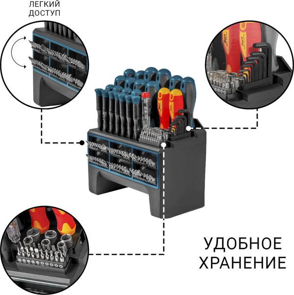 Универсальный набор инструментов Bort BTK-114 (93418538)