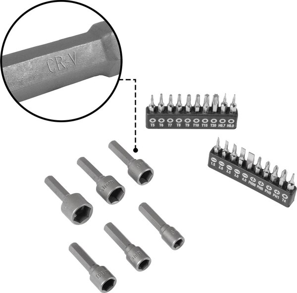 Универсальный набор инструментов Bort BTK-114 (93418538)