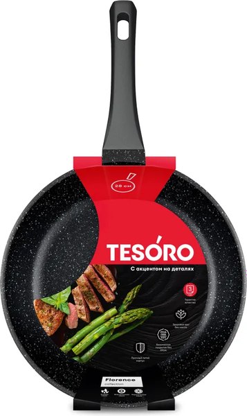 Сковорода Tesoro Florence Total Dark TF16289td