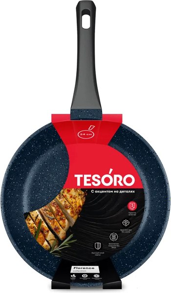 Сковорода Tesoro Florence Total Blue TF1624tb