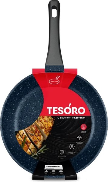 Сковорода Tesoro Florence Total Blue TF1628tb