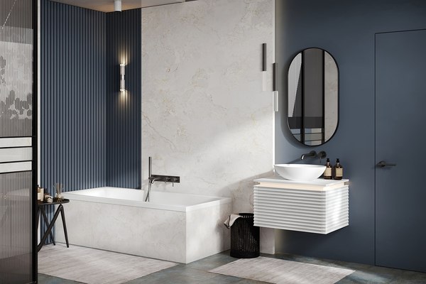 Ванна из искусственного мрамора Belux Импульс 1500