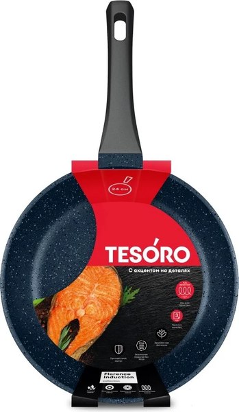 Сковорода Tesoro Florence Induction Total Blue TF1624tbi